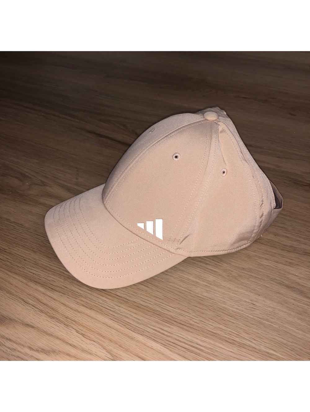 ADIDAS BACKLESS 2 TAN MAGIC BEIGE PONYTAIL HAT WOMENS AEROREADY RUNNING CAP